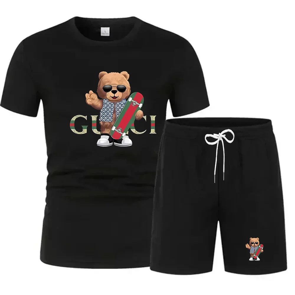 Street Summer Fashion - Zomermode straat korte mouwen sportpak heren