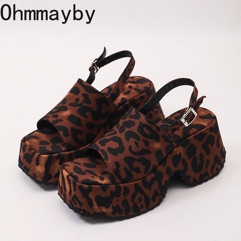 Street Fashion Dress - 2026 Nieuwe Zomer Vrouwen Luipaard Platform
