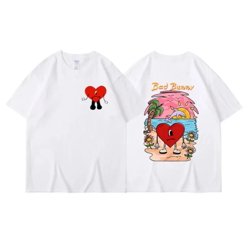 Street Fashion Asian Men - Aziatische maat Bad Bunny T-shirt Dames
