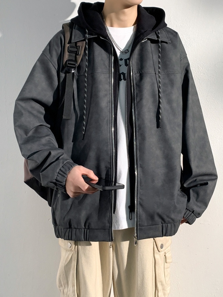 Street Fashion Asian Men - Herenjas Jas Aziatisch Fleece gevoerd Winter