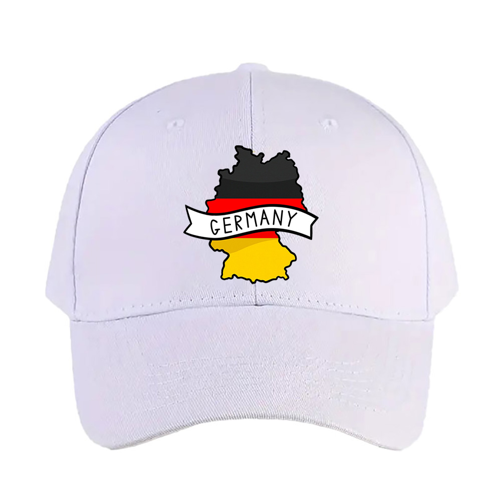 Street Fashion Germany - Duitsland Vlag Kaart Vrouw Man Baseballpet