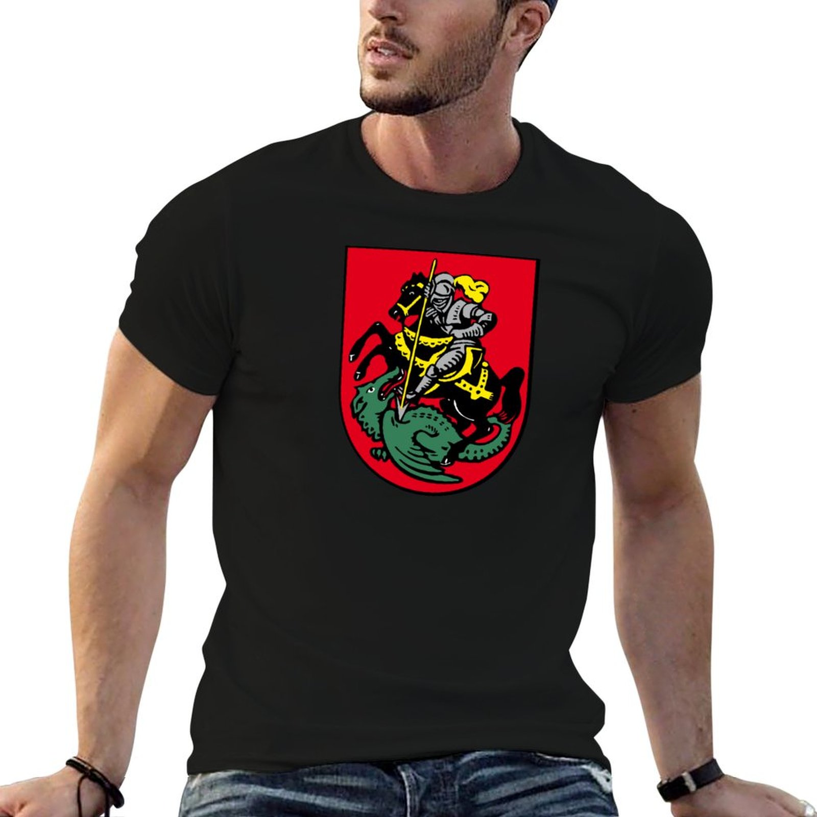 Street Fashion Germany - Schwarzenberg wapen, Duitsland T-shirt Street Fashion