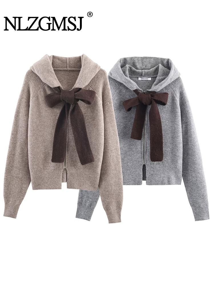 Street Fashion Winter 2025 - Nlzgmsj 2025 Herfst vrouwen Gebreide Strik