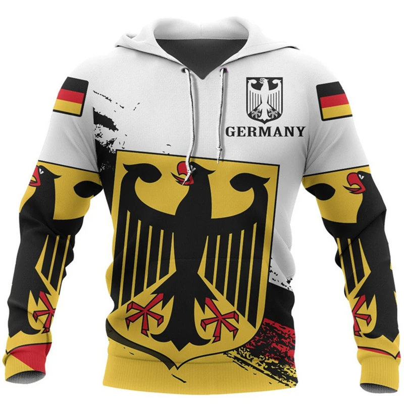 Street Fashion Germany - Nieuwe Duitsland Vlag Design Patroon Hoodie