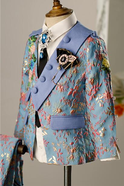 Street Fashion Walking - 2023 Nieuwste Ontwerp Jongens Pakken Jacquard