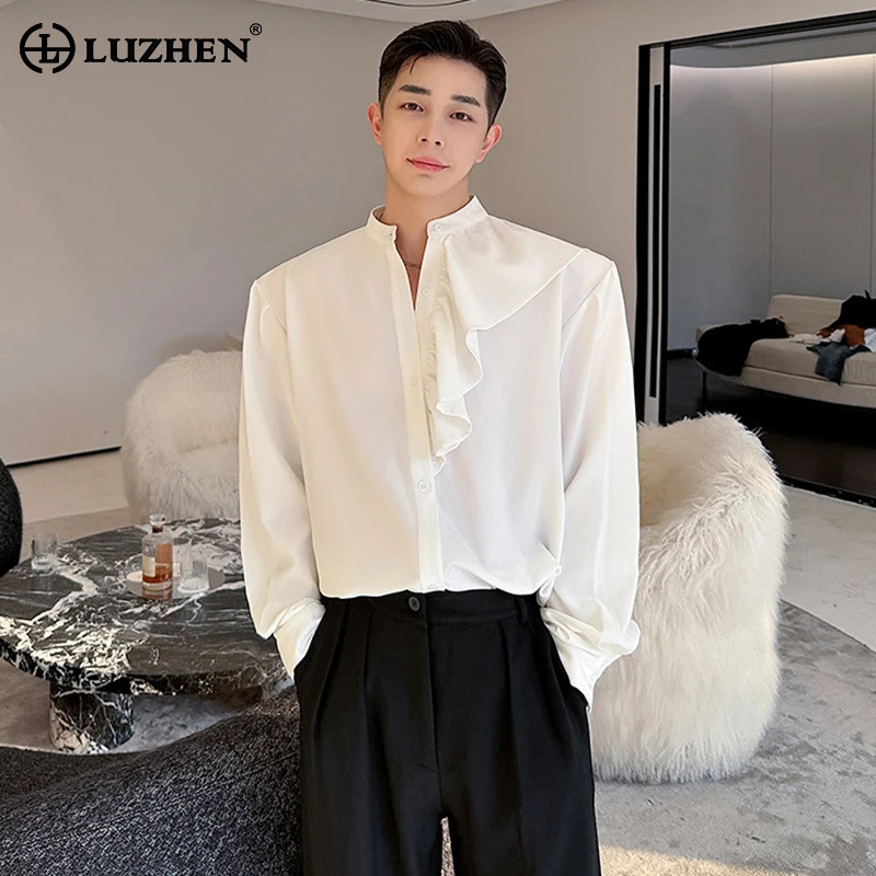 Street Fashion Reviews - LUZHEN Design Lange Nieuwe Mode Overhemd