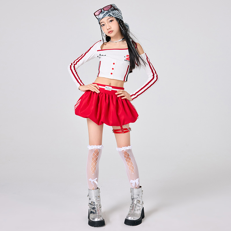 Street Fashion Kpop - Meisjes Hip Hop Kleding Witte Top