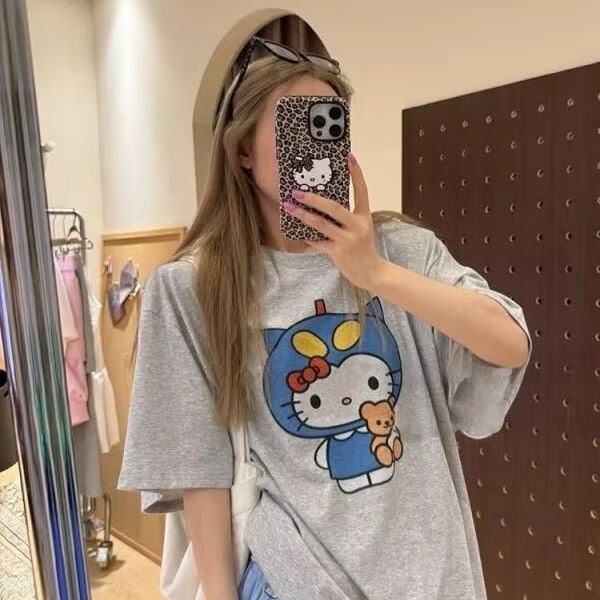 Street Summer Fashion - T-shirt met korte mouwen en Hello