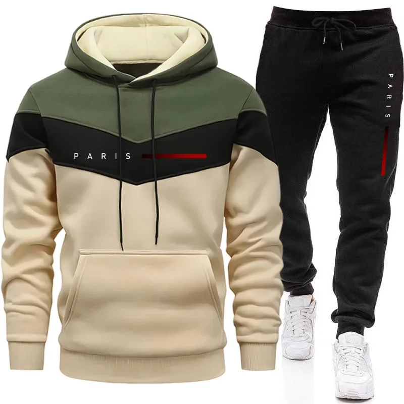 Street Fashion Outfit - Paris Fashion Heren Hoodies Set Dagelijks