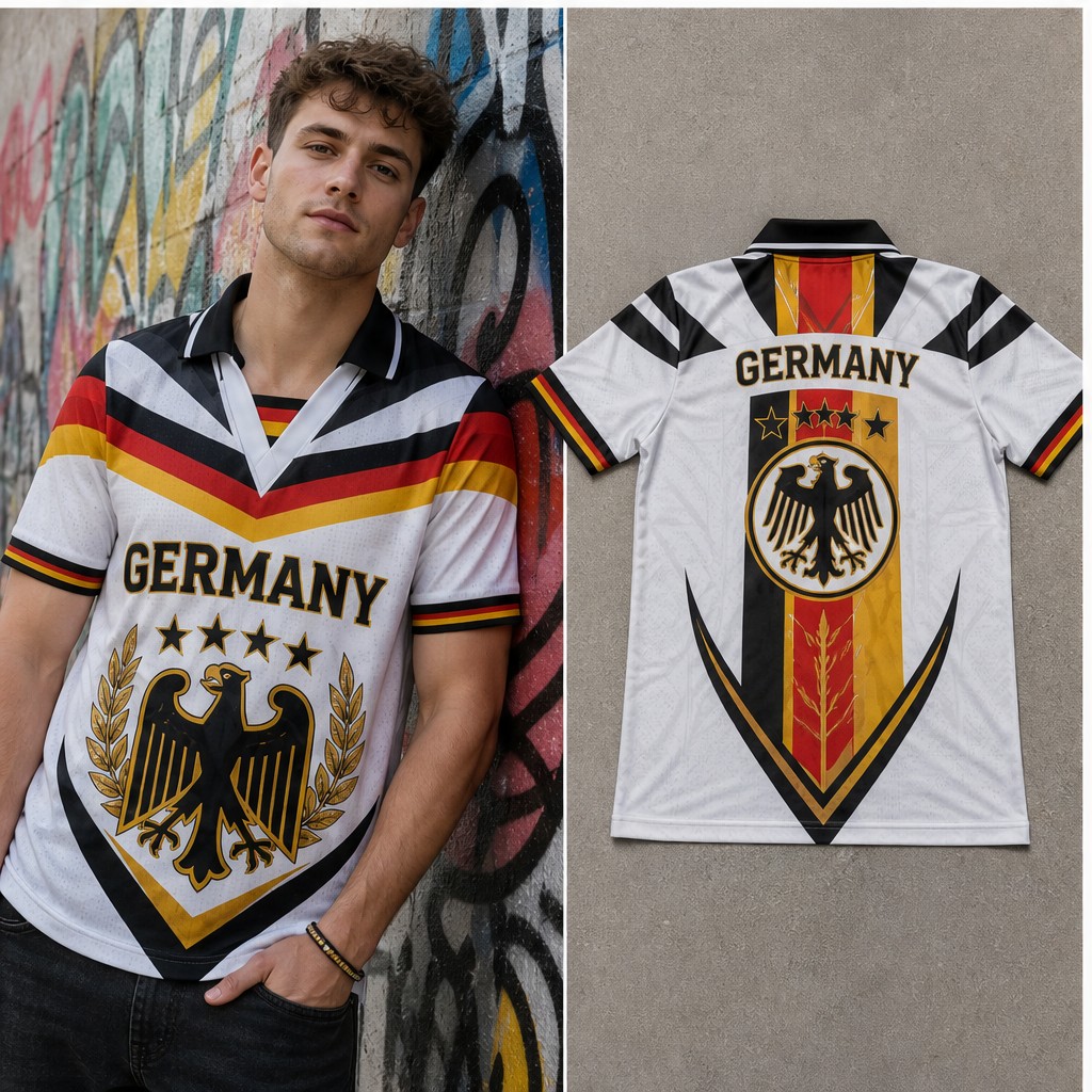 Street Fashion Germany - Herenshirt Duitsland Adelaar Wapen Grafische Semi