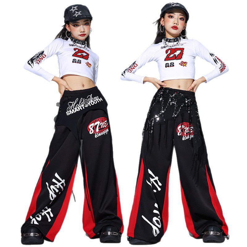 Street Fashion Kpop - 2025 Jazzdans Kleding Meisjes Kpop Podiumshow