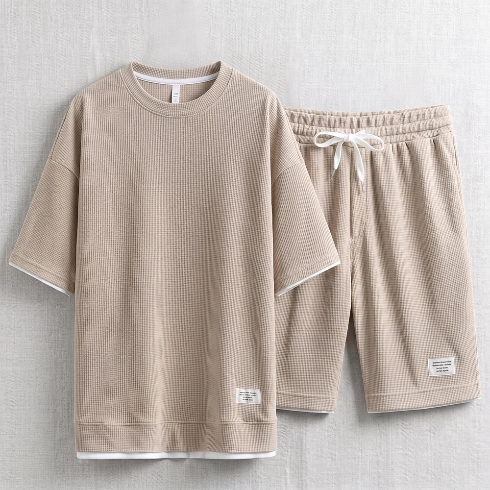 Zomer heren waffle gebreide tr - Street Summer Fashion recensie en prijs
