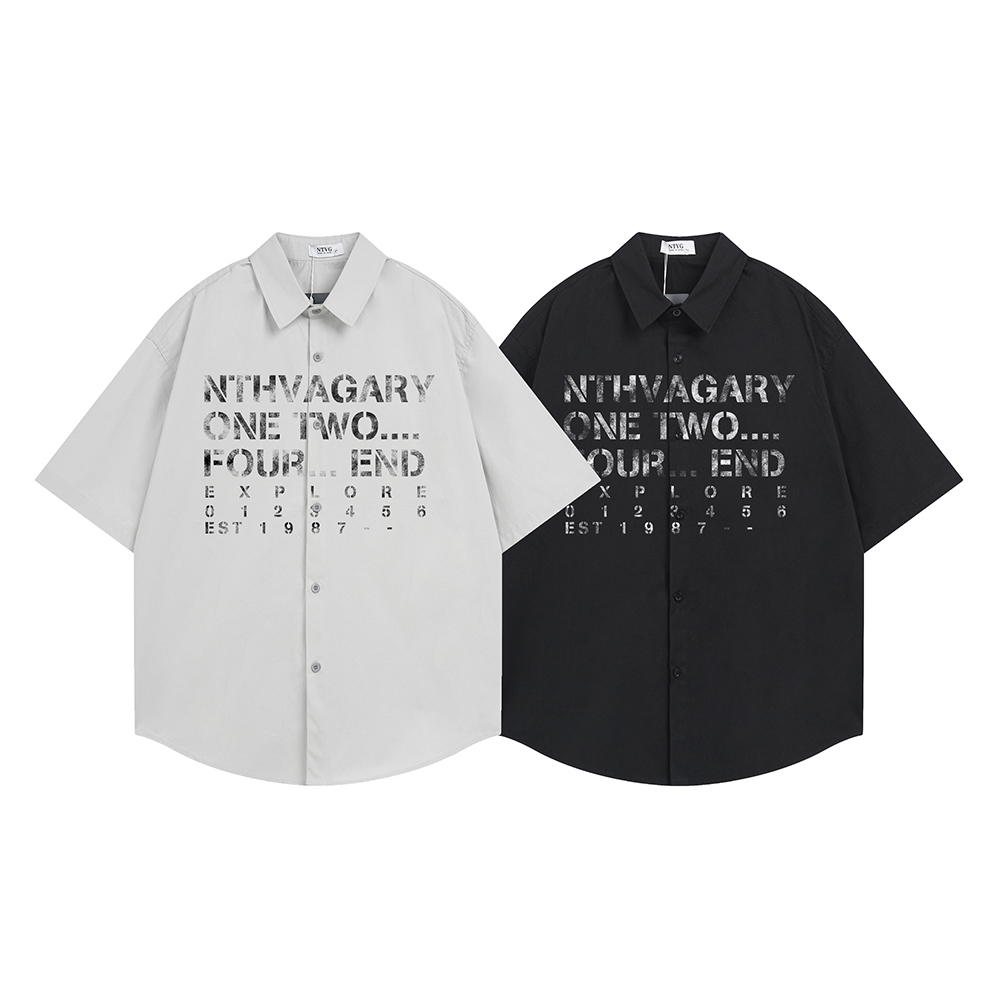 Mode Letterprint Shirt Korte M - Street Fashion Reviews recensie en prijs