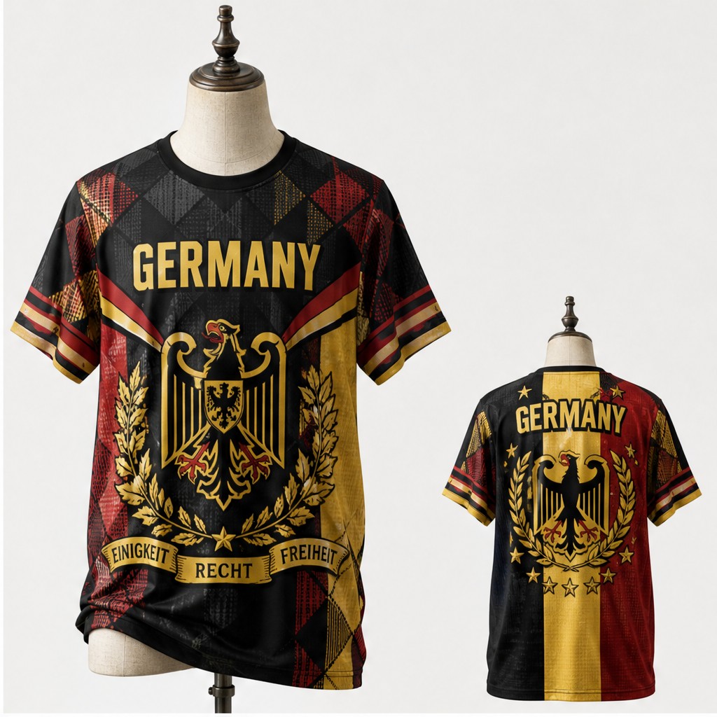 Herenshirt Duitsland Ronde Hal - Street Fashion Germany recensie en prijs