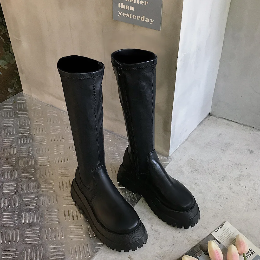 Winter Dikke Platform Hakken L - Street Fashion Winter 2025 recensie en prijs