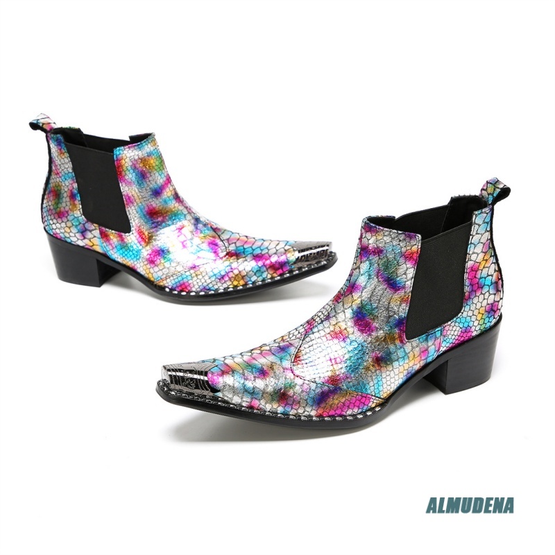 Veelkleurige metallic slangenp - Street Fashion Dress recensie en prijs