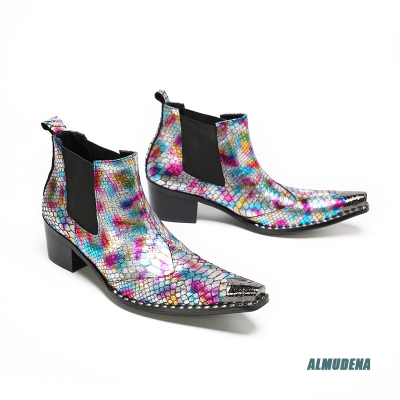 Veelkleurige metallic slangenp - Street Fashion Dress recensie en prijs