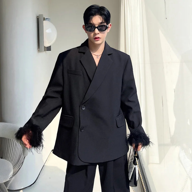LUZHEN Herenmode Jas Veren Bla - Street Fashion Reviews recensie en prijs