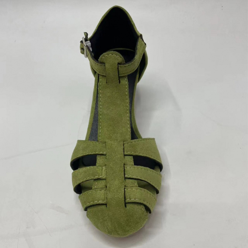 Dames Groene Suède Kitten Heel - Street Fashion Dress recensie en prijs