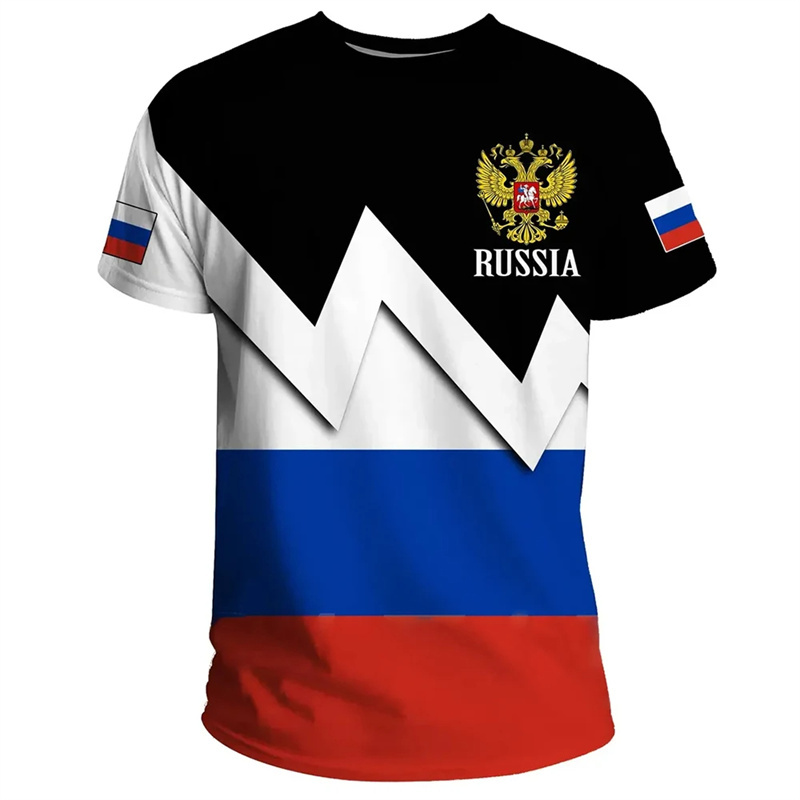 Rusland Vlag 3D Print T-Shirt  - Street Fashion Russia recensie en prijs