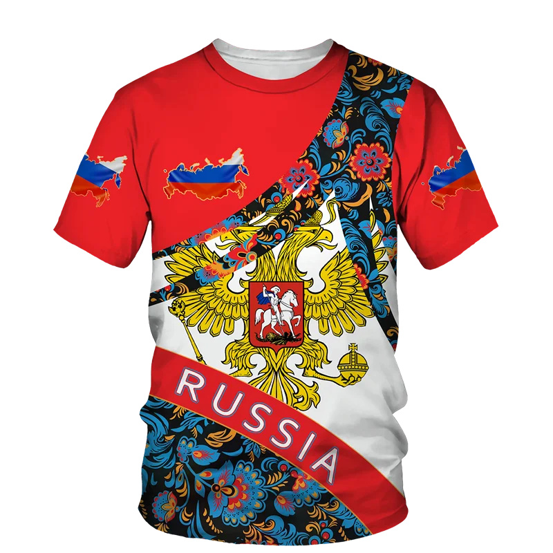Rusland Vlag 3D Print T-Shirt  - Street Fashion Russia recensie en prijs