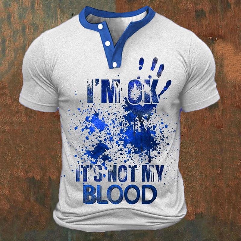 Grappige 3D-letterprint heren  - Street Summer Fashion recensie en prijs