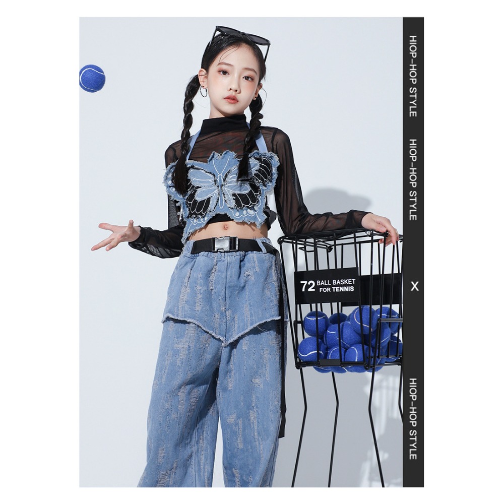 Jazz Hip Hop Dansset Mesh vlin - Street Fashion Outfit recensie en prijs
