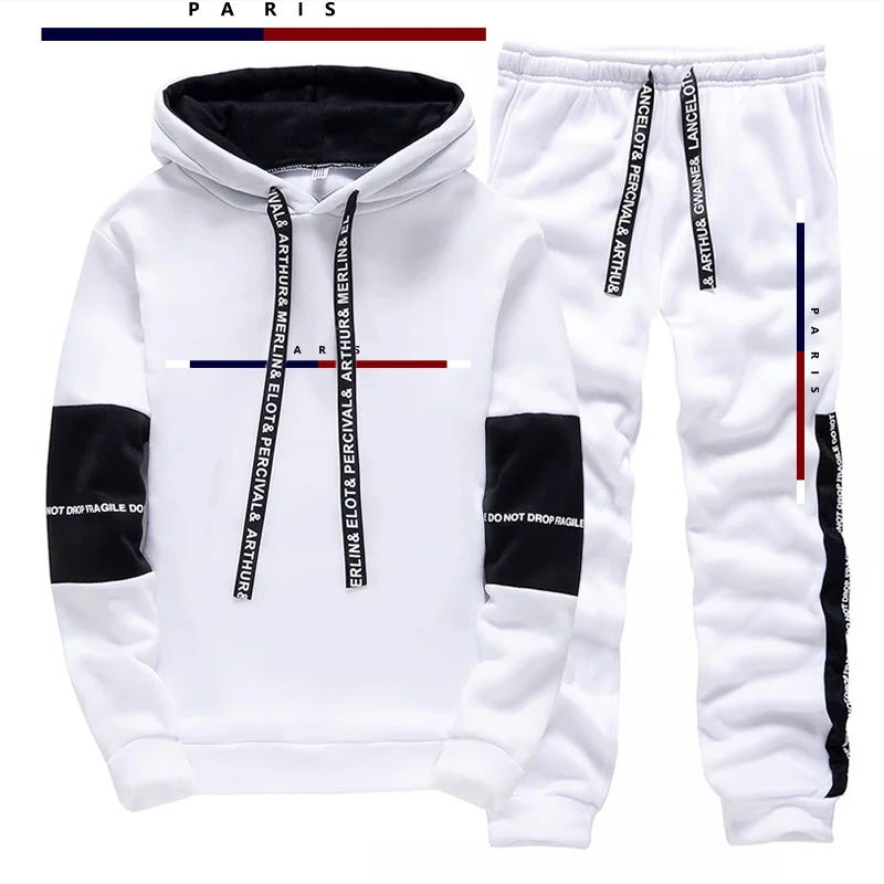 Parijse mode bedrukte herenset - Street Fashion Outfit recensie en prijs